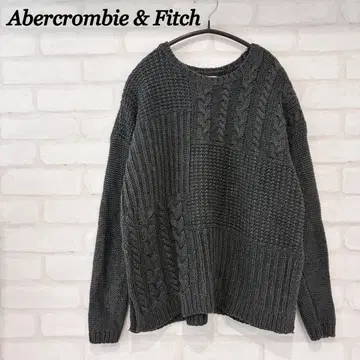 아바크롬비 & 피치 긴팔 니트탑 스웨터 그레이 가을/겨울