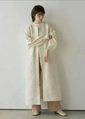 Eaphi jacquard long vest