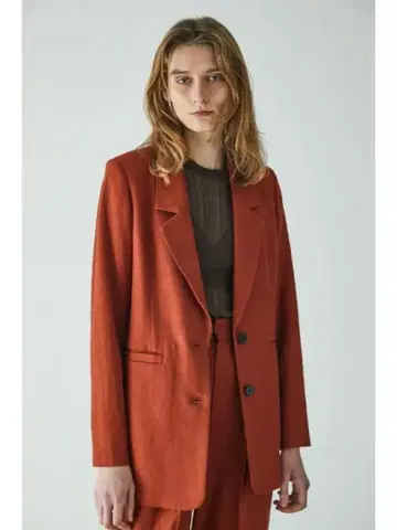 LIGHT SINGLE 자켓 빨간색 자켓