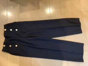SHIPS any 와이드 팬츠 사이즈 38 네이비