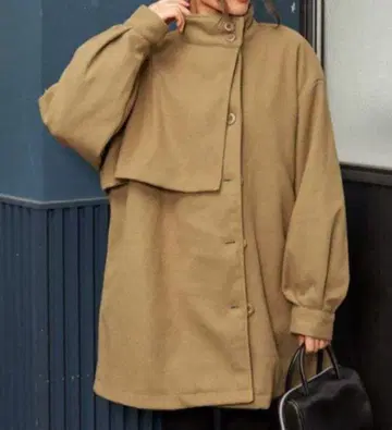 새상품 ANAP 아냅 A라인 미들 코트 오버 사이즈 하이넥