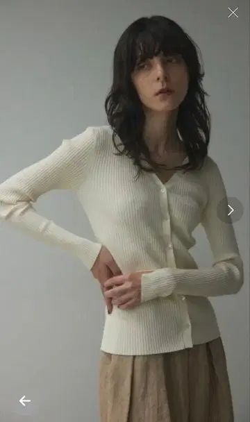 블랙 바이 마우지 리브 니트 가디건