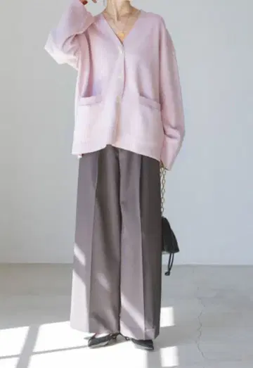 noble W 니트 오버 가디건