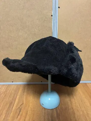 블랙 코듀로이 플라이트 캡 메이드인 Korea