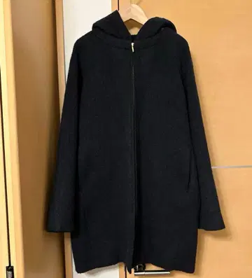 새상품급 LEPSIM 렙심 2WAY 샤기 코트 블랙 L