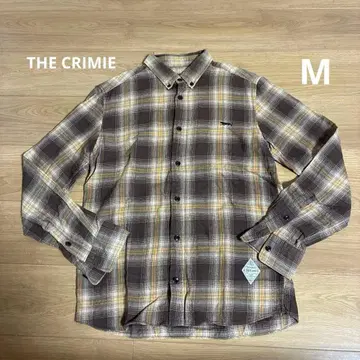 THE CRIMIE 체크 무늬 긴팔 셔츠 플란넬 셔츠 M 사이즈
