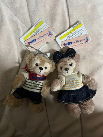 [미사용 새상품] 디즈니 더피 셰리메이 키링 2개 세트