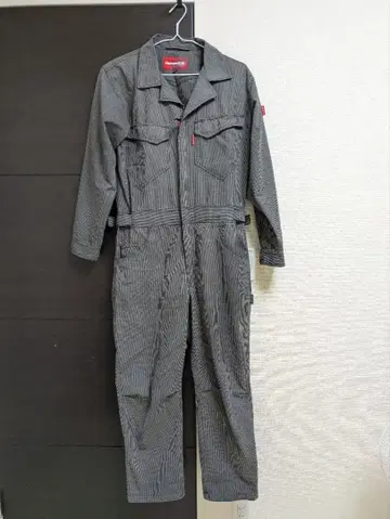 HUMMER 오버롤 L 그레이 스트라이프