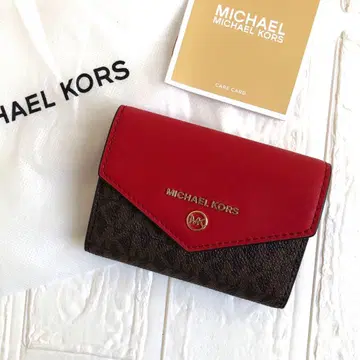 새상품 마이클코어스 MICHAELKORS 브라운 레드 키케이스 지갑