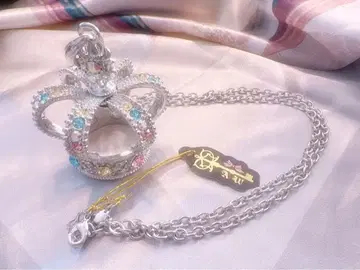 수요일의 앨리스 왕관 목걸이 실버 대