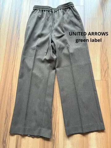 UNITED ARROWS 짙은 갈색 스트레이트 팬츠