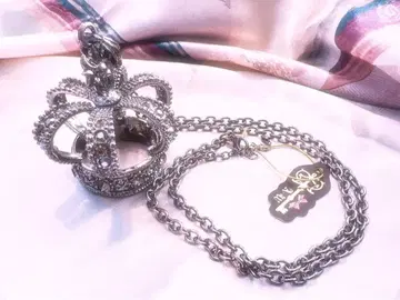 수요일의 앨리스 왕관 목걸이 실버 그레이 대