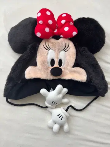 디즈니 미니 마우스 귀도리 모자 팬캡