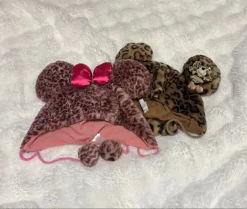 디즈니 팬캡 미니 레오파드 무늬