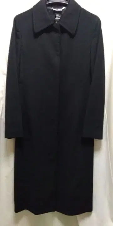 INED 캐시미어 100% 롱 코트 11호 블랙 부속 벨트 포함