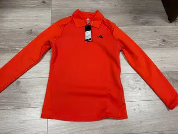 adidas 여성용 긴팔 피케 셔츠 M 오렌지 새상품
