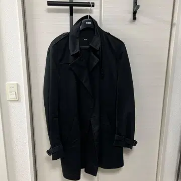 HUGO BOSS 블랙 트렌치코트