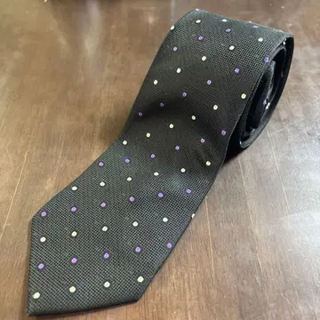 Paul Smith 넥타이 블랙 보라색 도트