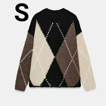 완판템 ZARA 마름모 니트 스웨터