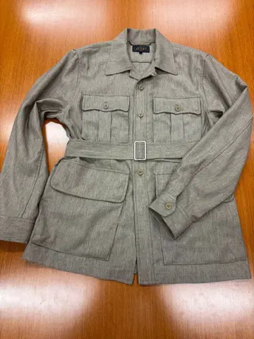 BEAMS 밀리터리 자켓 라이트 브라운 벨트 포함