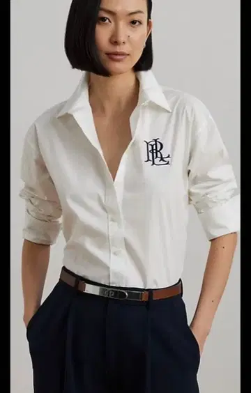 로렌 랄프 로렌 로고 셔츠 화이트 XS