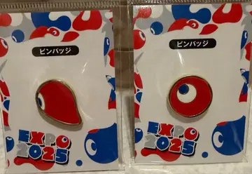 오사카 간사이 만박 EXPO 2025 코먀쿠 코먀쿠 핀 배지 2개 세트