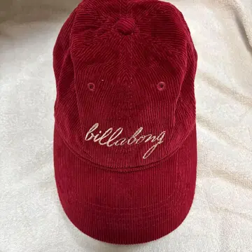 billabong 코듀로이 빨간색 캡