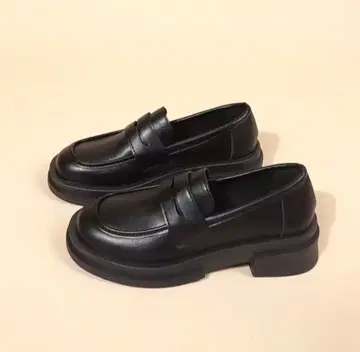 통굽 모던 로퍼 / 블랙 (여성용)