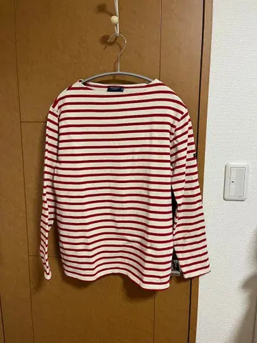 SAINT JAMES LATELIER 바스크 셔츠 보더 빨간색