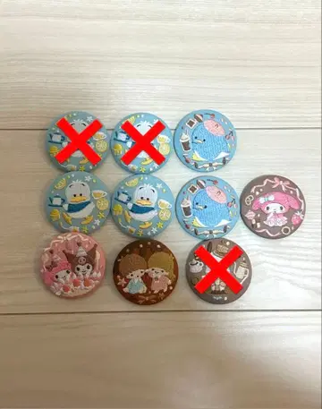 산리오 자수 캔뱃지 낱개 판매 가능