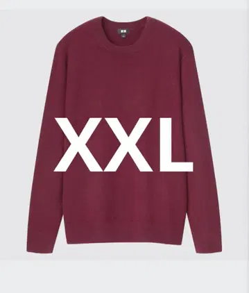 유니클로 캐시미어 크루넥 스웨터 (긴팔) XXL