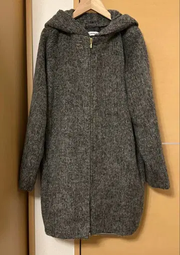 새상품급 LEPSIM 렙심 2WAY 샤기 코트 그레이 L