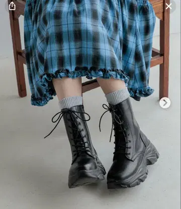 레이스업 스니커즈 부츠 23~23.5cm LOWRYS FARM