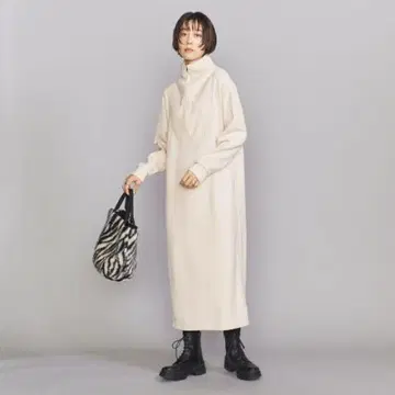 BEAUTY & YOUTH 아이보리 롱 원피스