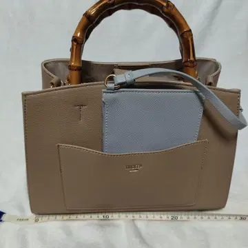 TRIDEEP 베이지 숄더백