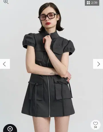 jouetie 쥬에티 밀리터리 ZIP 원피스