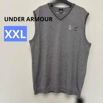 언더아머 그레이 니트 베스트 골프 통학 XXL
