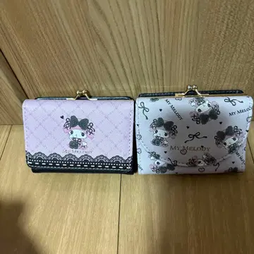 산리오 심야의 멜로쿠로 쿠로미 마이멜로디 지갑 카드 홀더 동전 지갑