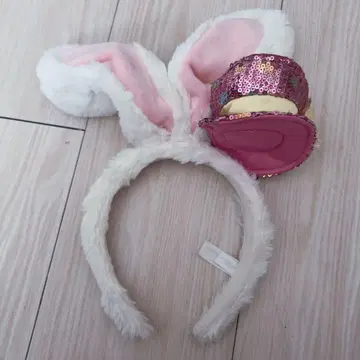 디즈니 원더랜드의 앨리스 토끼 머리띠