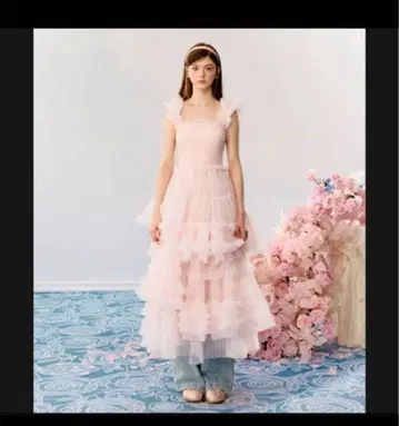 'Ballerina' blooming tulle dress(pink)