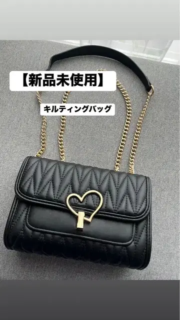 [ 미사용 새상품 ] 퀼팅 숄더백 블랙