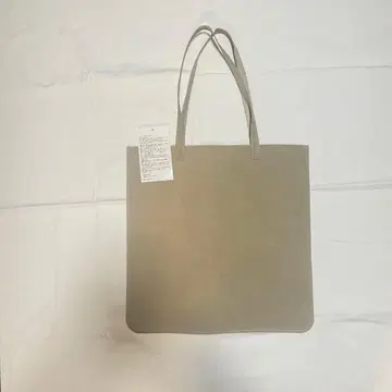 무인양품 IDEE 토트백 베이지 가죽 스웨이드