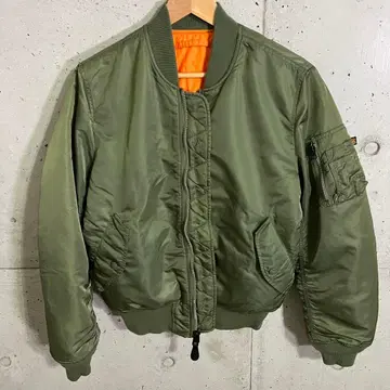 새상품급! 알파인더스트리 MA-1 플라이트 자켓 카키 M 사이즈