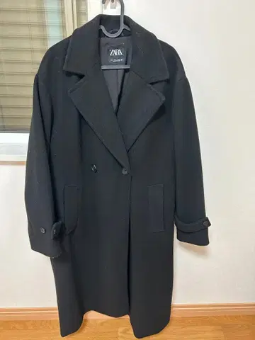 ZARA 블랙 롱 코트 S