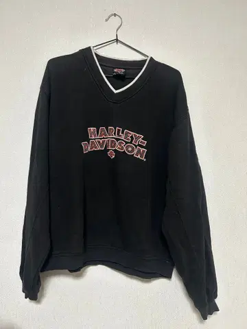 Harley-Davidson 블랙 V넥 트레이닝복