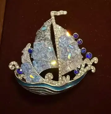 순풍만범 범선 디자인 브로치