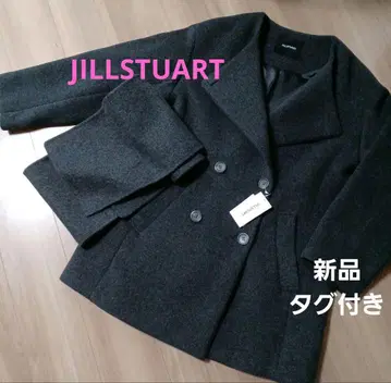 JILLSTUART 코트 스톨 머플러 포함 울 노카라 더블