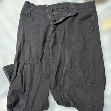 블랙 치노 팬츠 코튼 혼방