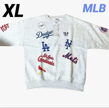 다저스 트레이닝복 맨투맨 속기모 자수 로고 올 패턴 MLB XL