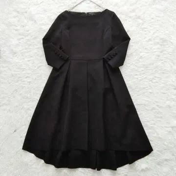 23구 절개 턱 원피스 포멀 40 L 사이즈 블랙